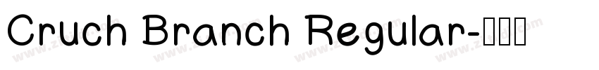 Cruch Branch Regular字体转换